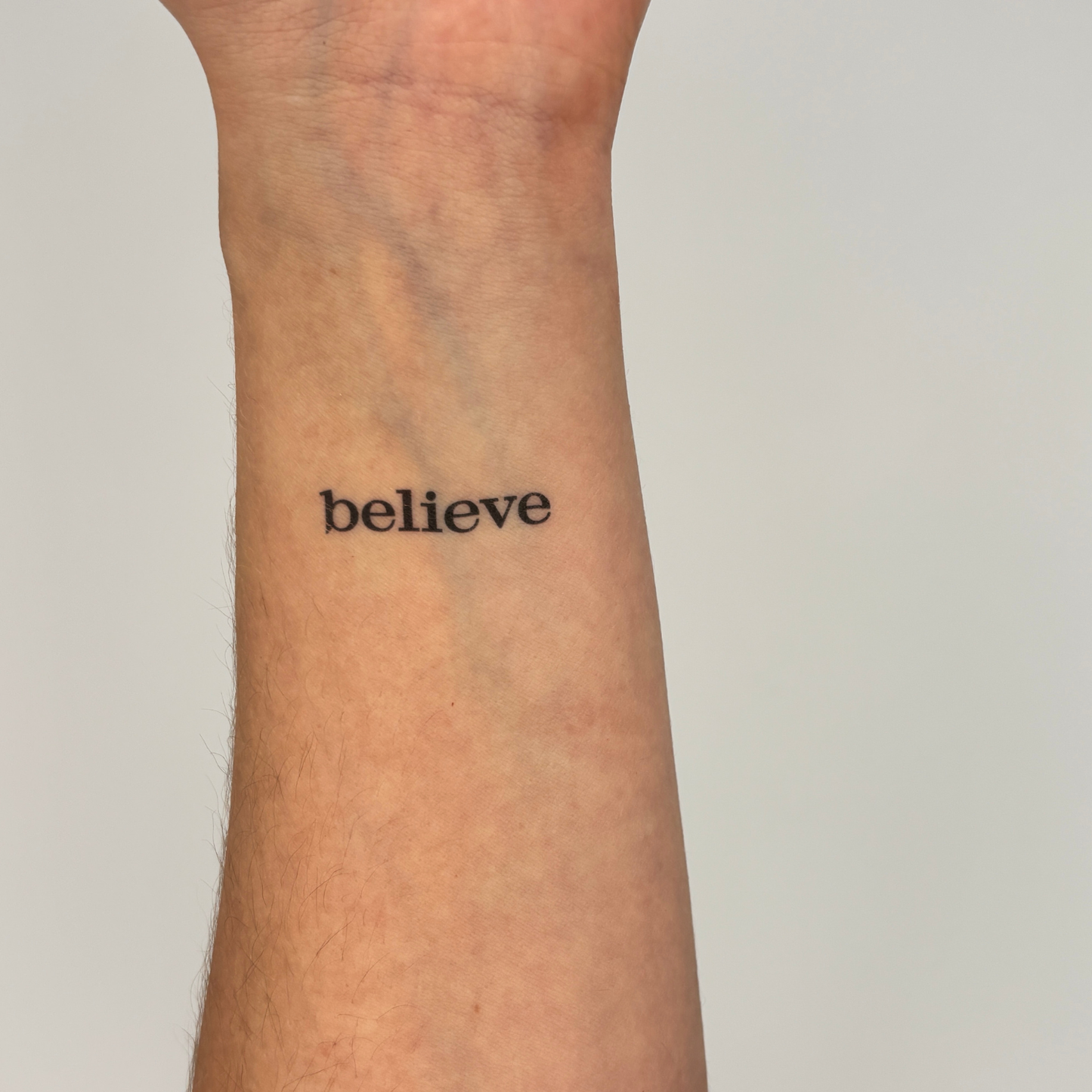 Believe Motivational Tattoo