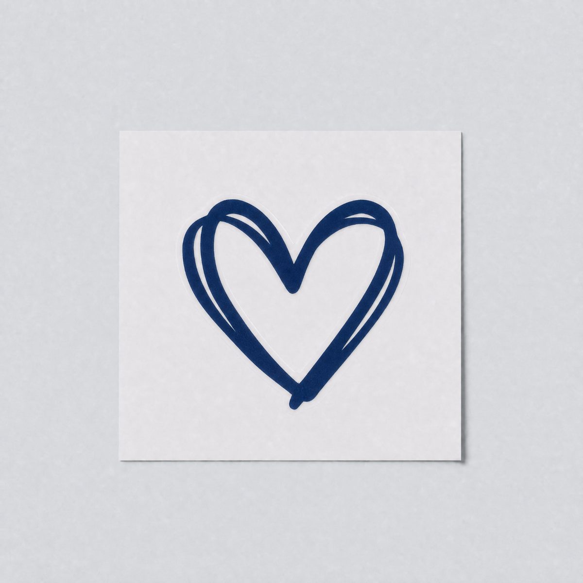 Blue Heart temporary tattoo, only in the Courage Kit