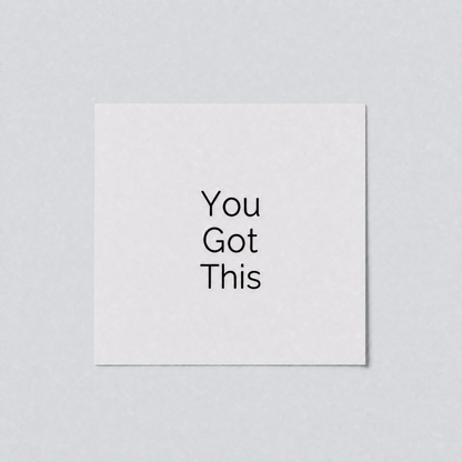 You Got This motivational temporary tattoo from the Courage Kit