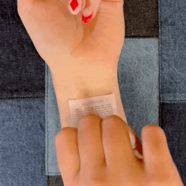 Demonstration of 'No Excuses' temporary tattoo – motivational quote for gym, fitness, or self-discipline empowerment
